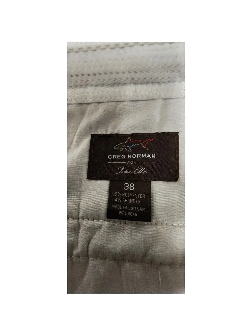 Greg Norman Men's Tasso Elba Tech Plaid Golf Shorts Size 38 Color Tan